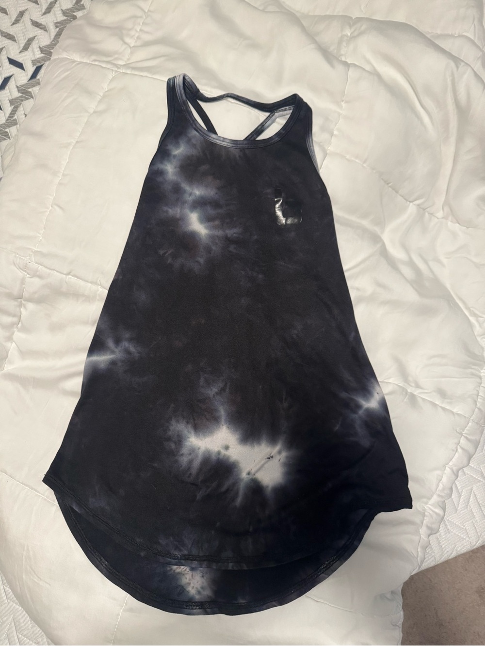 Burn Boot Camp black tie dye tank